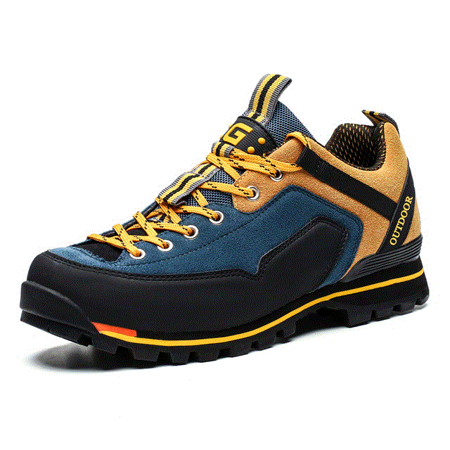 2021 High quality Men Hiking Shoes Waterproof Shoes Climbing Fishing Boots Outdoor Sports High Ankle Trekking Sneakers