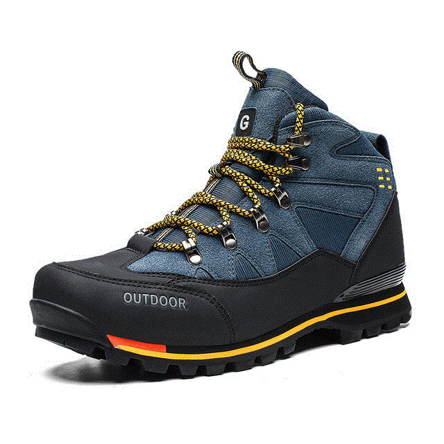 2021 High quality Men Hiking Shoes Waterproof Shoes Climbing Fishing Boots Outdoor Sports High Ankle Trekking Sneakers