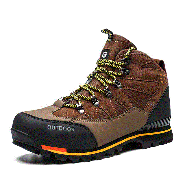 2021 High quality Men Hiking Shoes Waterproof Shoes Climbing Fishing Boots Outdoor Sports High Ankle Trekking Sneakers