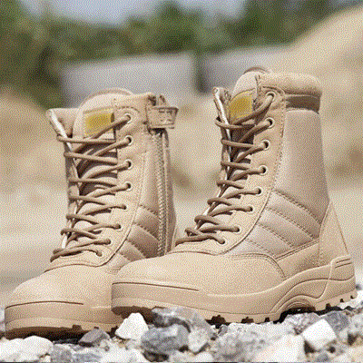 2021 High quality Men Boots Winter Outdoor Military Boots Breathable Army Combat Boots Plus Size Desert Hiking Shoe