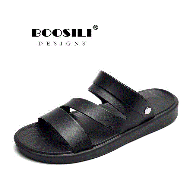 2021 High quality Plus Size New Men Leather Sandal Men Garden Shoes Summer Sandals High Quality Breathable Clogs Light
