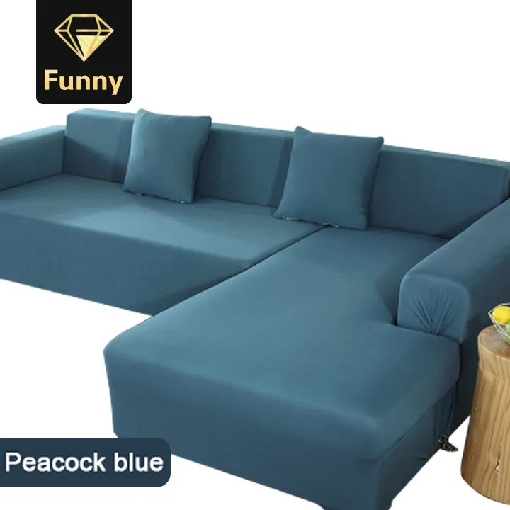 2021 High quality Hot Sale Elastic Stretch Sofa Cover Couch for Sectional L Shaped Slipcover Home Textile 4-Seat sofa