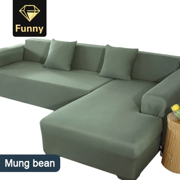 2021 High quality Hot Sale Elastic Stretch Sofa Cover Couch for Sectional L Shaped Slipcover Home Textile 4-Seat sofa