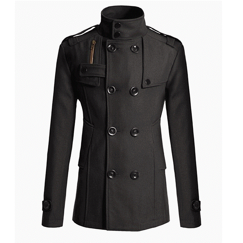 2021 High quality Hot Sale Men Mao Wool Overcoat for Male Long Suit Woolen Windbreaker Men Coat Outer  Wear Clothing