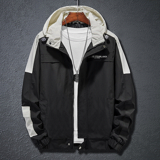 2021 High quality Plus Size 8XL Jacket Men Hooded Fashion Air Force Jacket Thin Hip Hop Outerwear  Casual Windbreaker