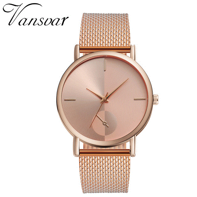 2021 High quality Mode Vrouwen Horloges Ultra Dunne Roestvrijstalen Gaas Riem Dames Jurk Horloge Classic Rose Gouden