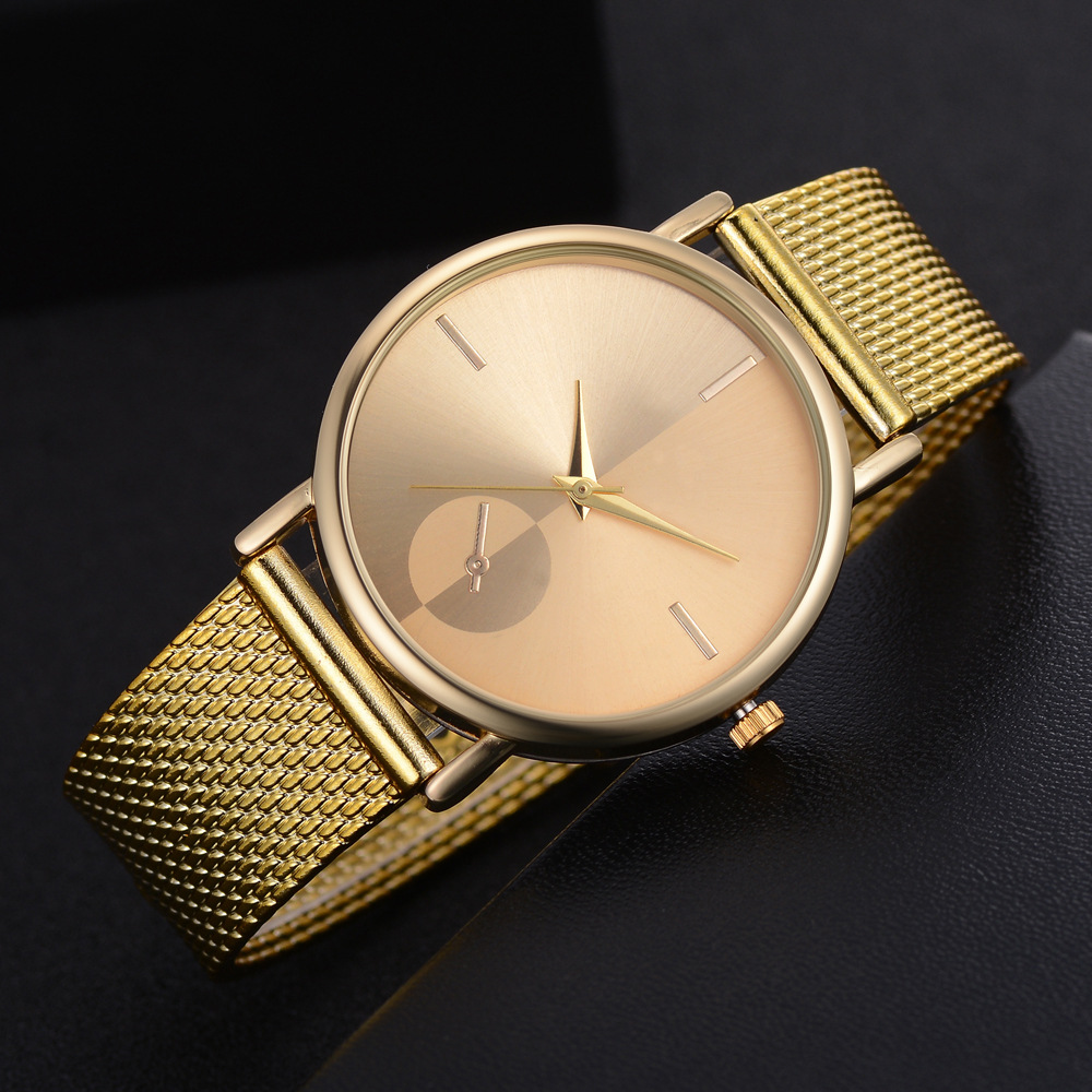 2021 High quality Mode Vrouwen Horloges Ultra Dunne Roestvrijstalen Gaas Riem Dames Jurk Horloge Classic Rose Gouden