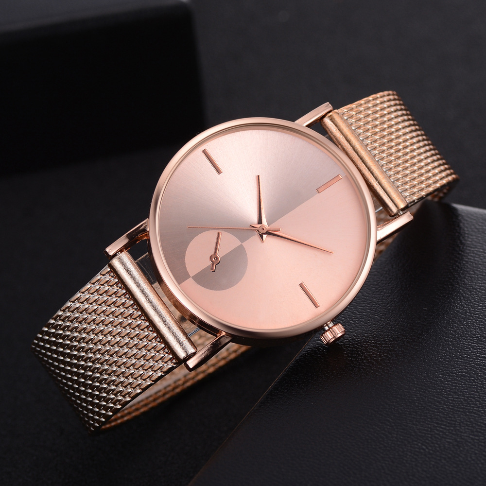 2021 High quality Mode Vrouwen Horloges Ultra Dunne Roestvrijstalen Gaas Riem Dames Jurk Horloge Classic Rose Gouden