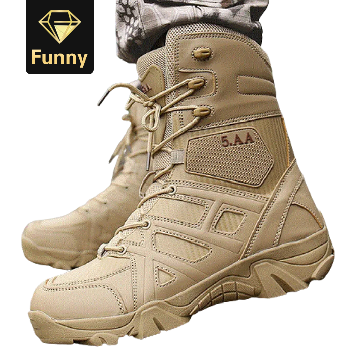 2021 High quality Men Brand Military Boots Special Force Tactical Desert Combat Men's Boots Outdoor Shoes Ankle Boots