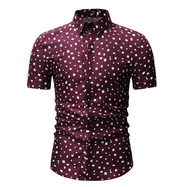 2021 High quality Mens Summer Beach Hawaiian Shirt Short Sleeve Plus Size Floral Shirts Men Casual