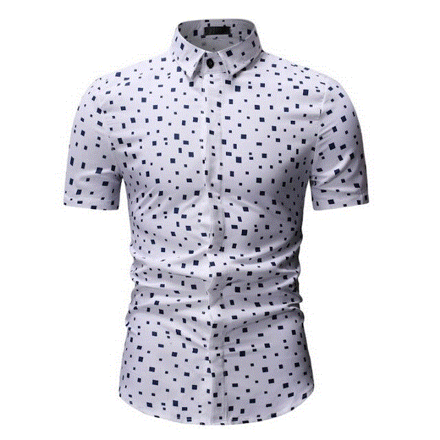 2021 High quality Mens Summer Beach Hawaiian Shirt Short Sleeve Plus Size Floral Shirts Men Casual