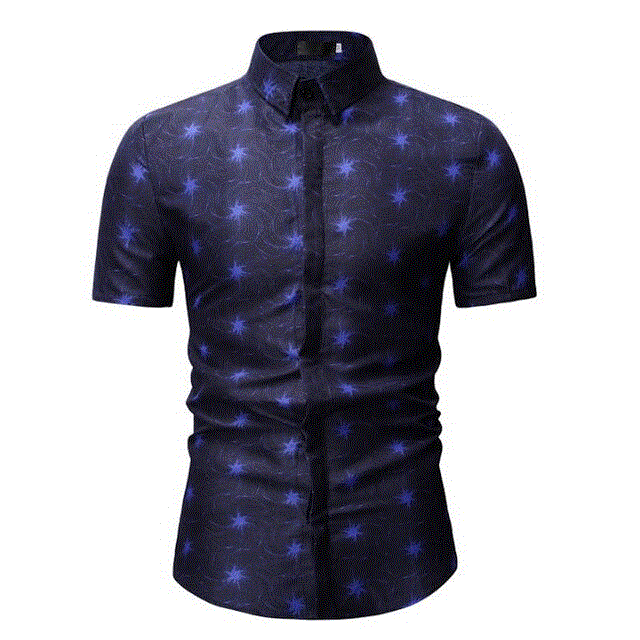 2021 High quality Mens Summer Beach Hawaiian Shirt Short Sleeve Plus Size Floral Shirts Men Casual