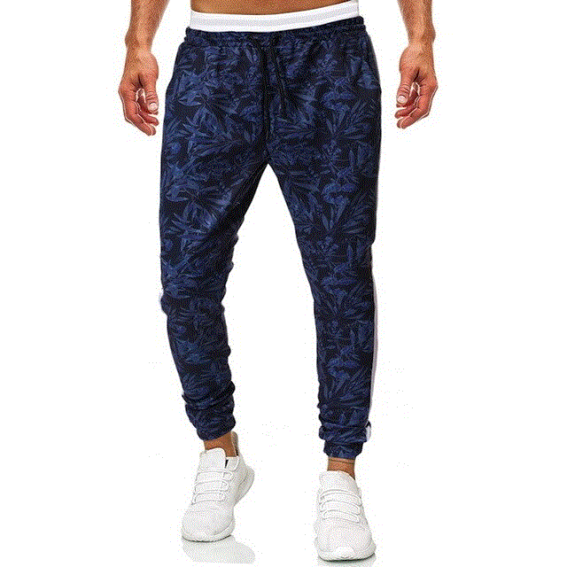 2021 High quality Casual Sweatpants Tethered Belt Trousers New Fashion Men Jogging Sport Pants