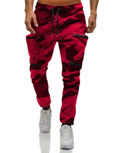 2021 High quality Camouflage Multi-pockets Cargo Pants Men Cotton Harem Sweatpants Hip Hop Pants Streetwear