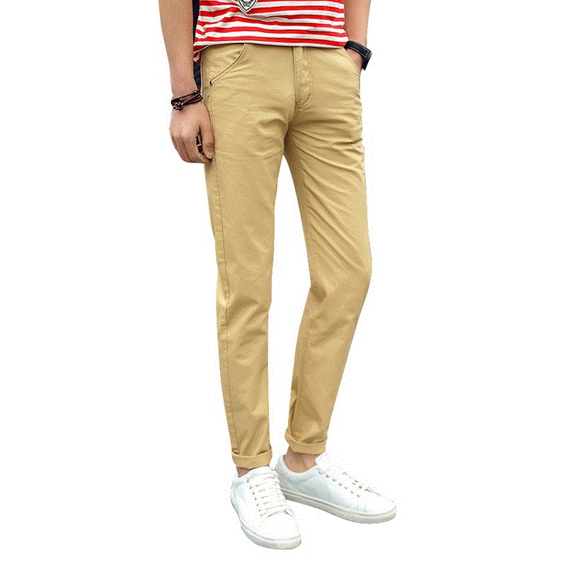 2021 High quality Male Cargo Pants Chinos Men Casual Slim Fit Trousers
