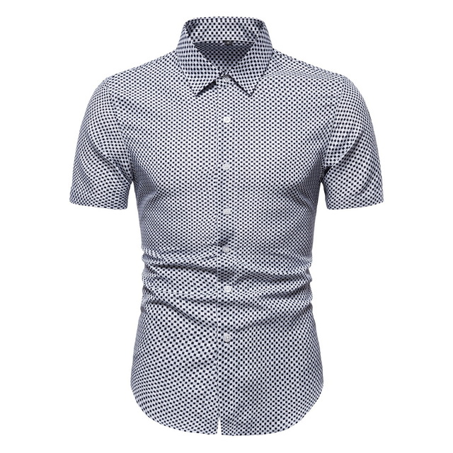 2021 High quality Mens Vintage Shirts Casual Short Sleeve Blusas