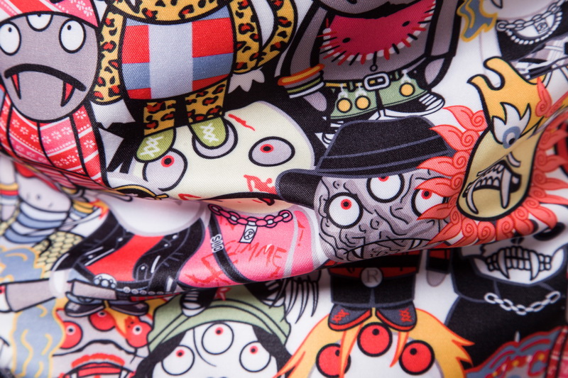 2021 High quality Summer Shirt For Men Casual Cartoon Printed Short Sleeve Camisas Blouse Hawaiian Shirt