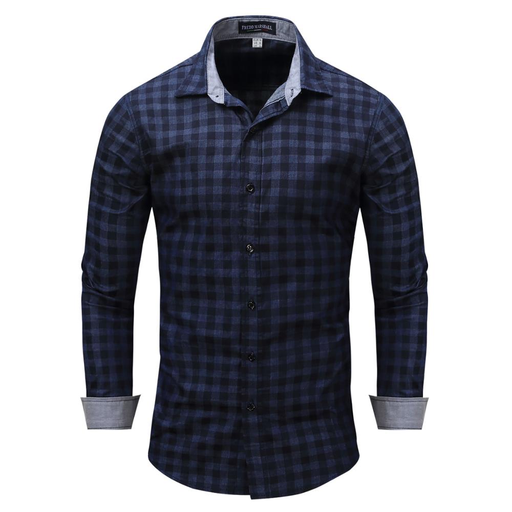 2021 High quality Hot sale Shirts Men Fashion Unique Personality Denim Shirt