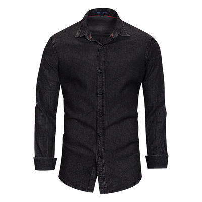 2021 High quality Hot saleFeatures Shirts Men Casual Jeans Shirt New Arrival Long Sleeve