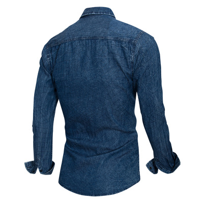 2021 High quality Hot saleFeatures Shirts Men Casual Jeans Shirt New Arrival Long Sleeve