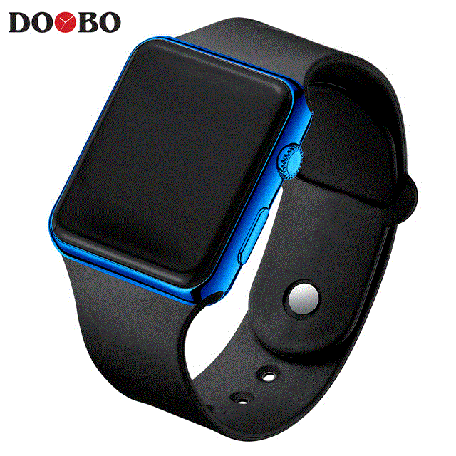 High quality Men LED Digital Sports Watches Men's Rubber Strap Male Wristwatch