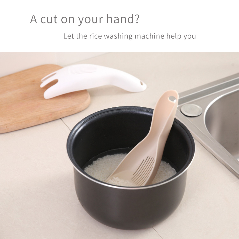 2021 High quality Multifunctional Kitchen Durable Rice Sieve Washing Spoon Plate Colanders Filters Strainer Kitche