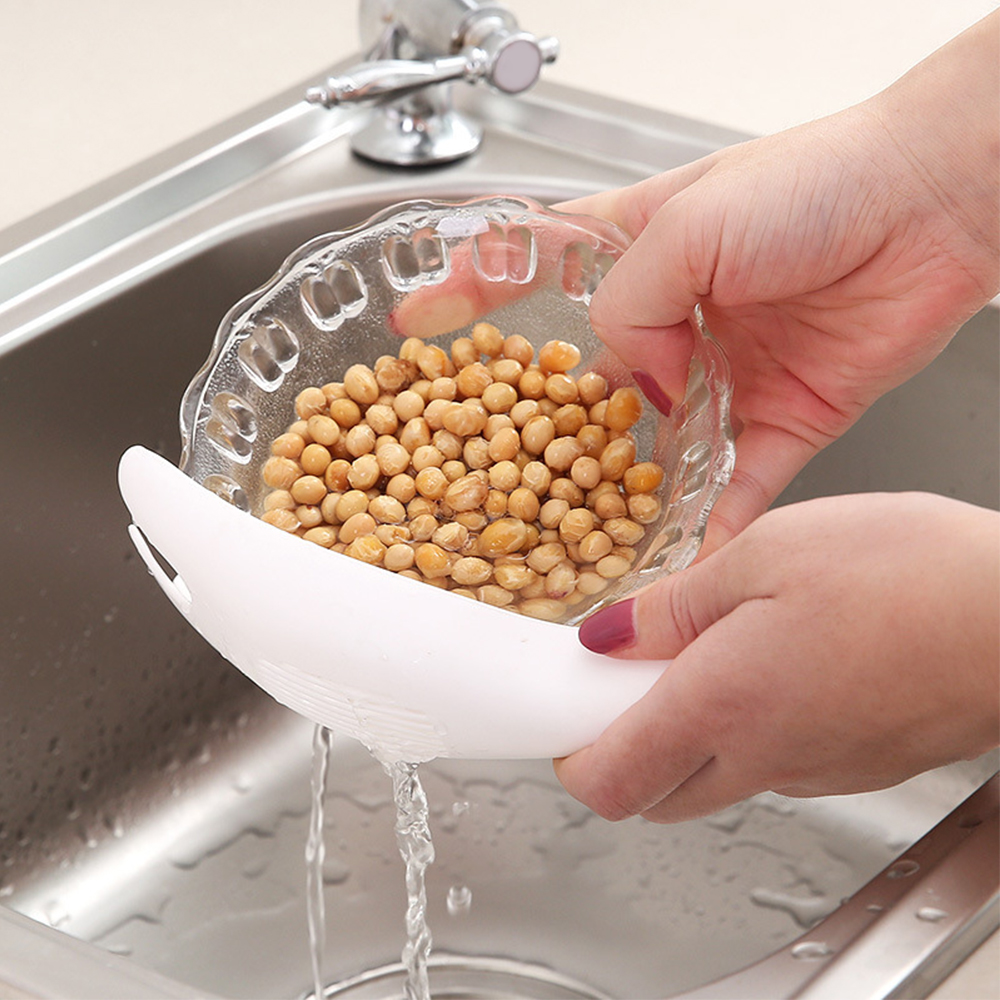 2021 High quality Multifunctional Kitchen Durable Rice Sieve Washing Spoon Plate Colanders Filters Strainer Kitche
