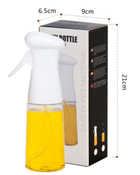 2021 High quality 210ML Oil Spray BBQ Cooking Kitchen Baking Olive Oil Sprayer Oil Spray Empty Bottle