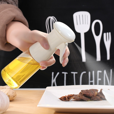 2021 High quality 210ML Oil Spray BBQ Cooking Kitchen Baking Olive Oil Sprayer Oil Spray Empty Bottle