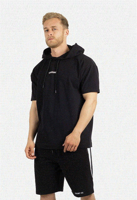 2021 High quality Men's Hoodies Autumn Clothes Fitness Hoody Men Half-sleeve Pullover Vest Running Training Sportswear