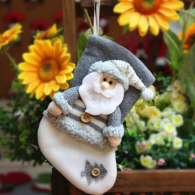 2021 High quality Home Decor Children's Christmas Stockings Candy Gift Bag Snowman Socks Christmas Gift Storage Bag