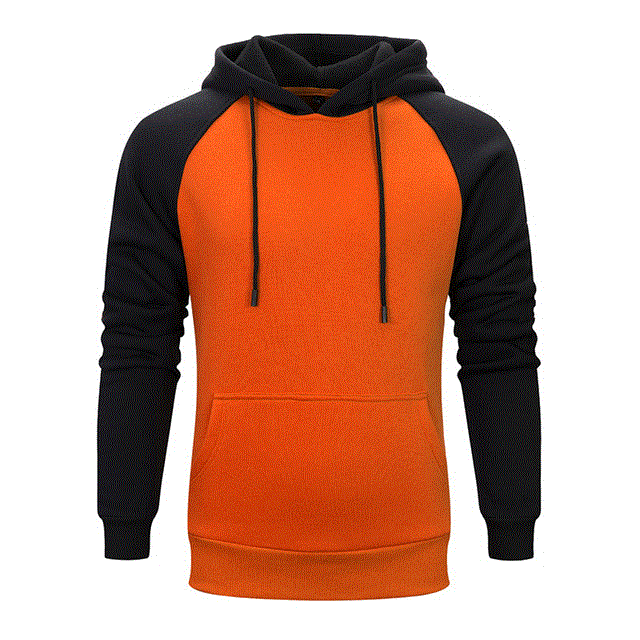 2021 High quality Men's  Fleece Hoodies Patchwork Sweatshirts  Men Casual Hoody