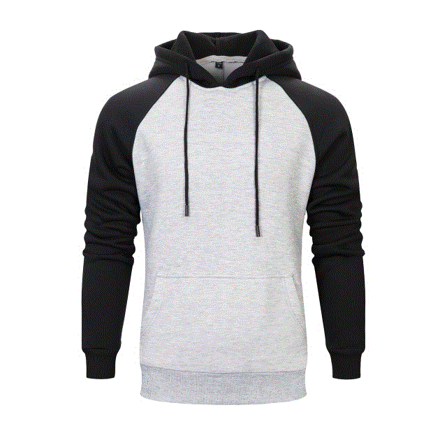 2021 High quality Men's  Fleece Hoodies Patchwork Sweatshirts  Men Casual Hoody