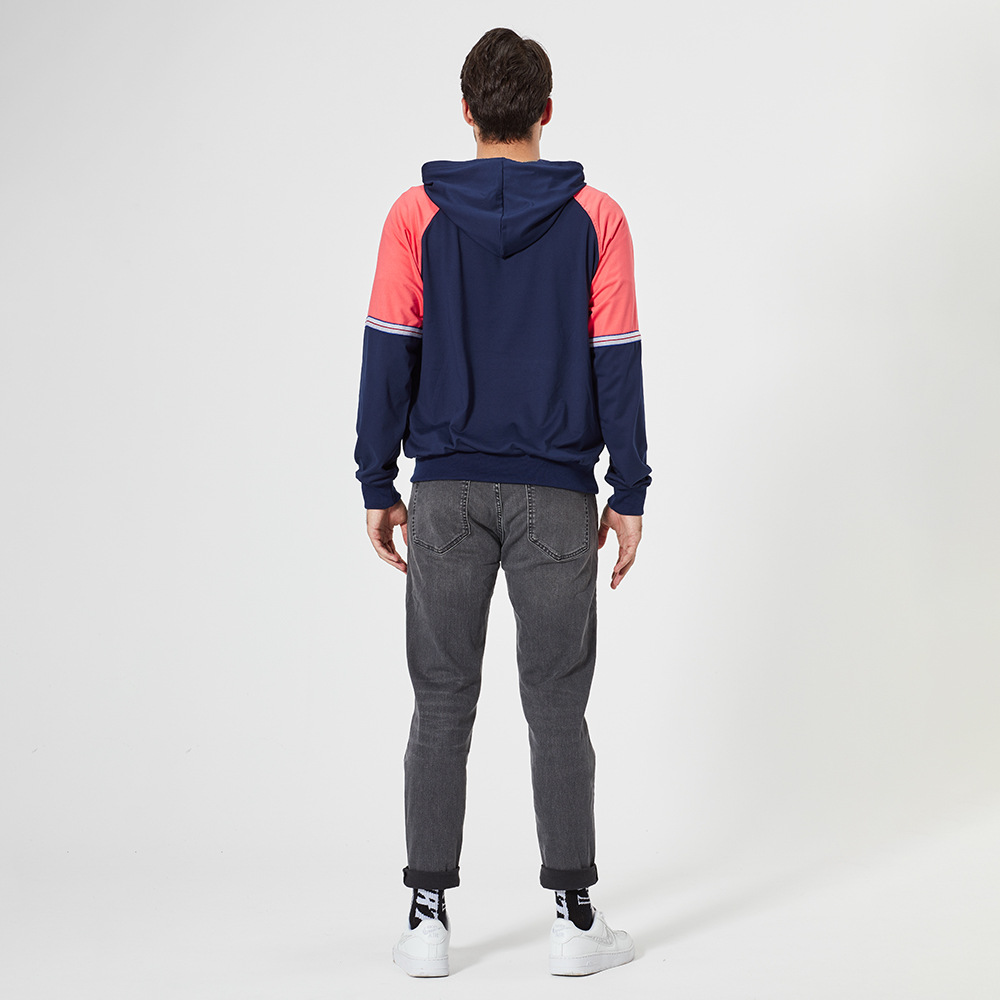 2021 High quality Men Patchwork Hoodies Men Fashion  Sweatshirts Hooded  Sweatshirt