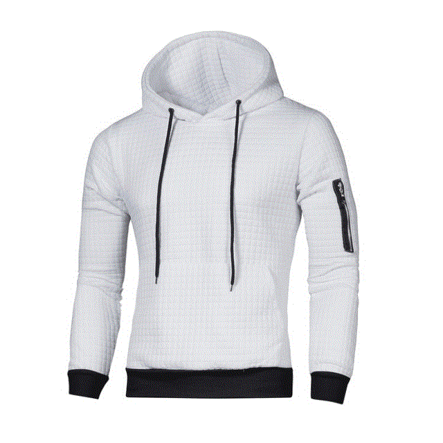 2021 High quality Men's Hoodies Casual Solid Long Sleeve Hooded Coats Male Tracksuit Sweatshirt