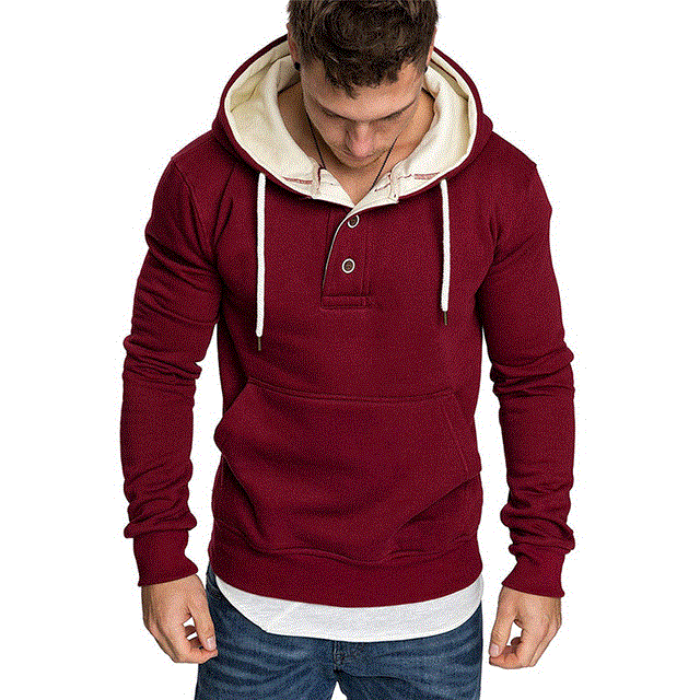 2021 High quality Hooded Sweatshirts Mens Solid Color Fleece Fashion Casual Hoodies