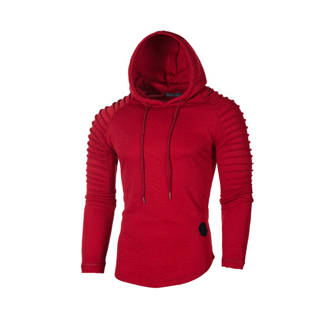 2021 High quality Men Hoodie Casual Fashion Hooded Sweatshirt Solid Color Slim Sportswear