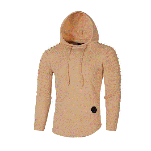 2021 High quality Men Hoodie Casual Fashion Hooded Sweatshirt Solid Color Slim Sportswear