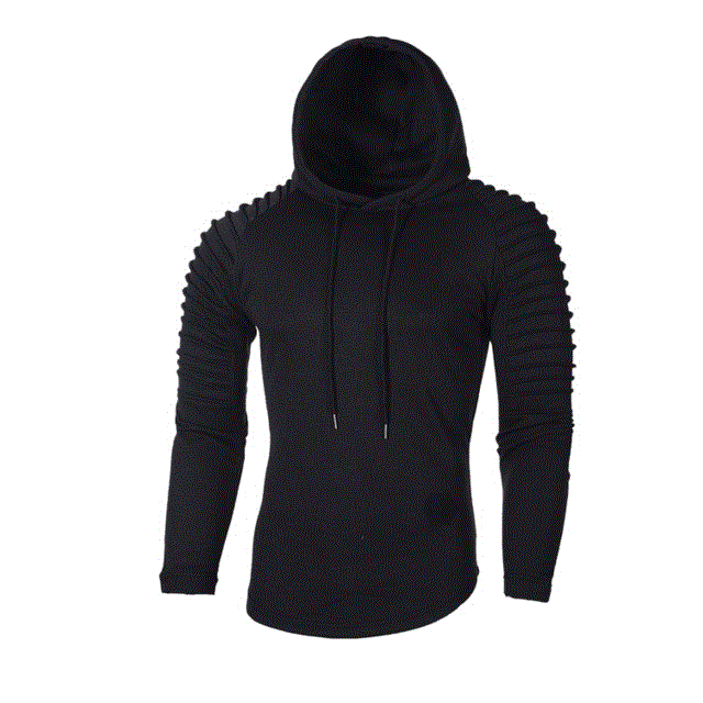 2021 High quality Men Hoodie Casual Fashion Hooded Sweatshirt Solid Color Slim Sportswear