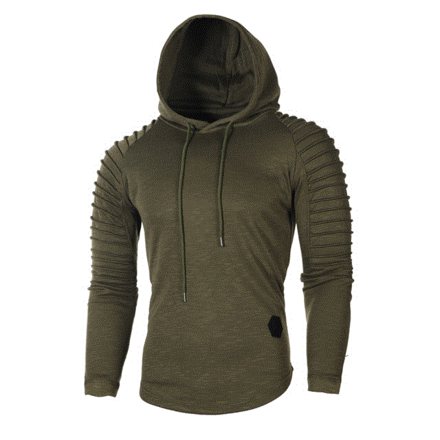 2021 High quality Men Hoodie Casual Fashion Hooded Sweatshirt Solid Color Slim Sportswear