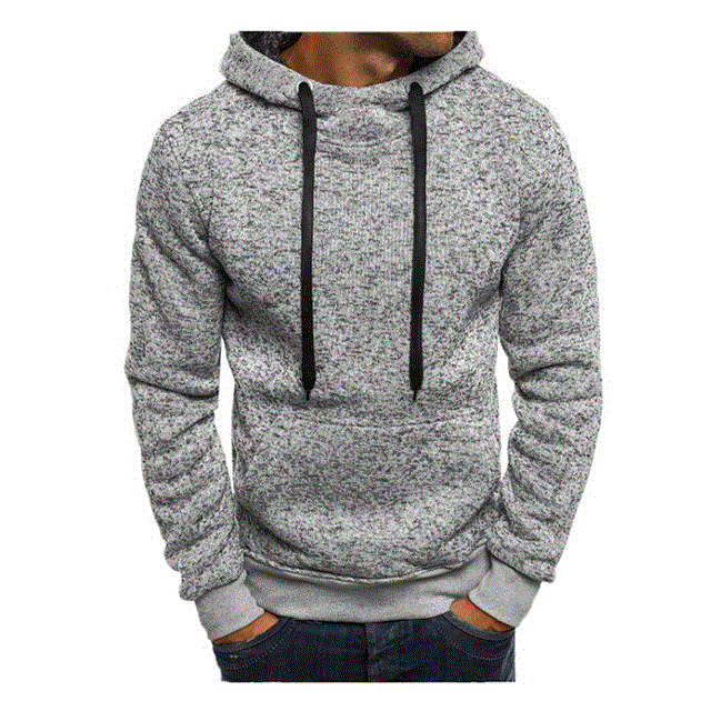 2021 High quality Men's Cutton Hoodies Long Sleeve Casual Fashion Outwear Mens Sweatshirt