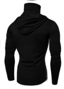 2021 High quality Mens Masked Hoodies New Spring Summer Light Breathable Long Sleeve Casual Hooded Sweatshirt