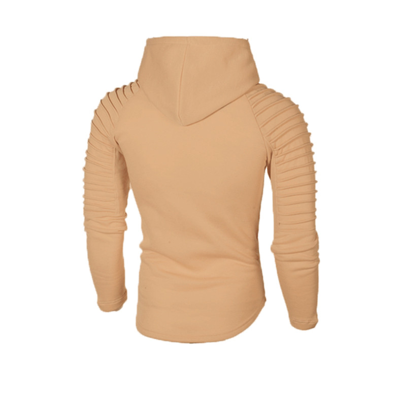 2021 High quality Men Hoodie Casual Fashion Hooded Sweatshirt Solid Color Slim Sportswear
