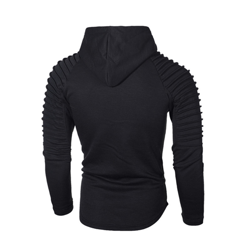 2021 High quality Men Hoodie Casual Fashion Hooded Sweatshirt Solid Color Slim Sportswear