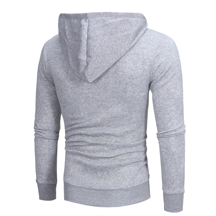 2021 High quality Men's Hoodies Casual Side Oblique Pull Sweatshirt Slim Male Tracksuit