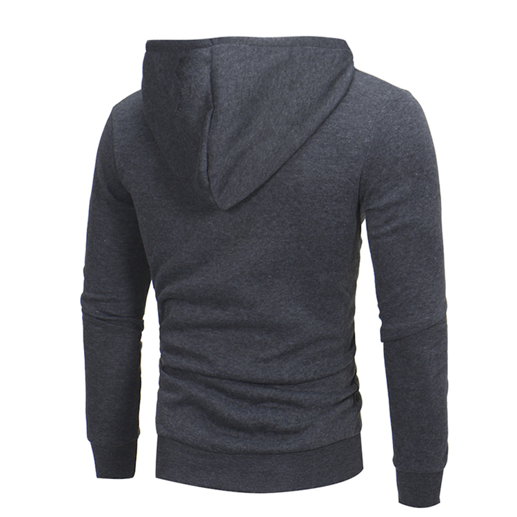 2021 High quality Men's Hoodies Casual Side Oblique Pull Sweatshirt Slim Male Tracksuit