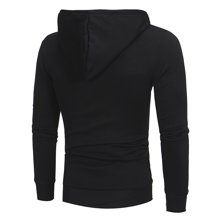 2021 High quality Men's Hoodies Casual Side Oblique Pull Sweatshirt Slim Male Tracksuit