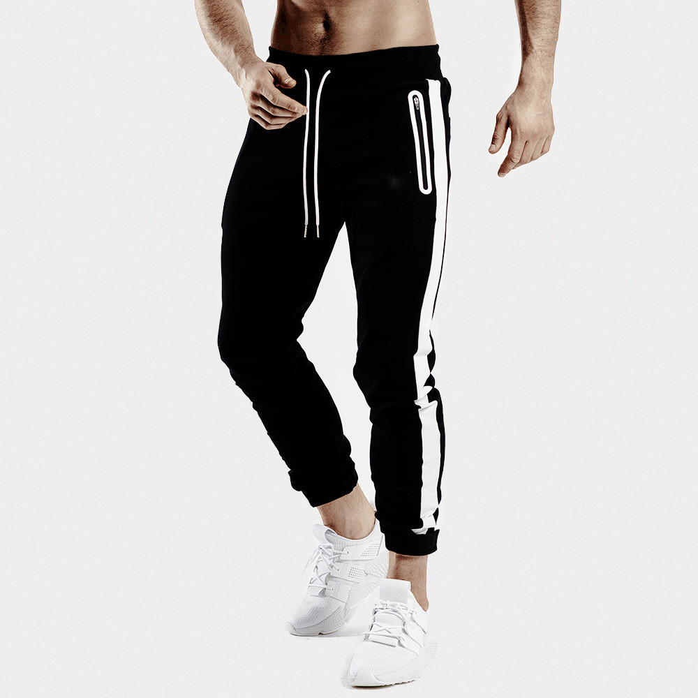 2021 High quality Sweatpants Men Casual Skinny Cotton Pants Gym Workout Trousers Male Spring Sportswear Track Pants