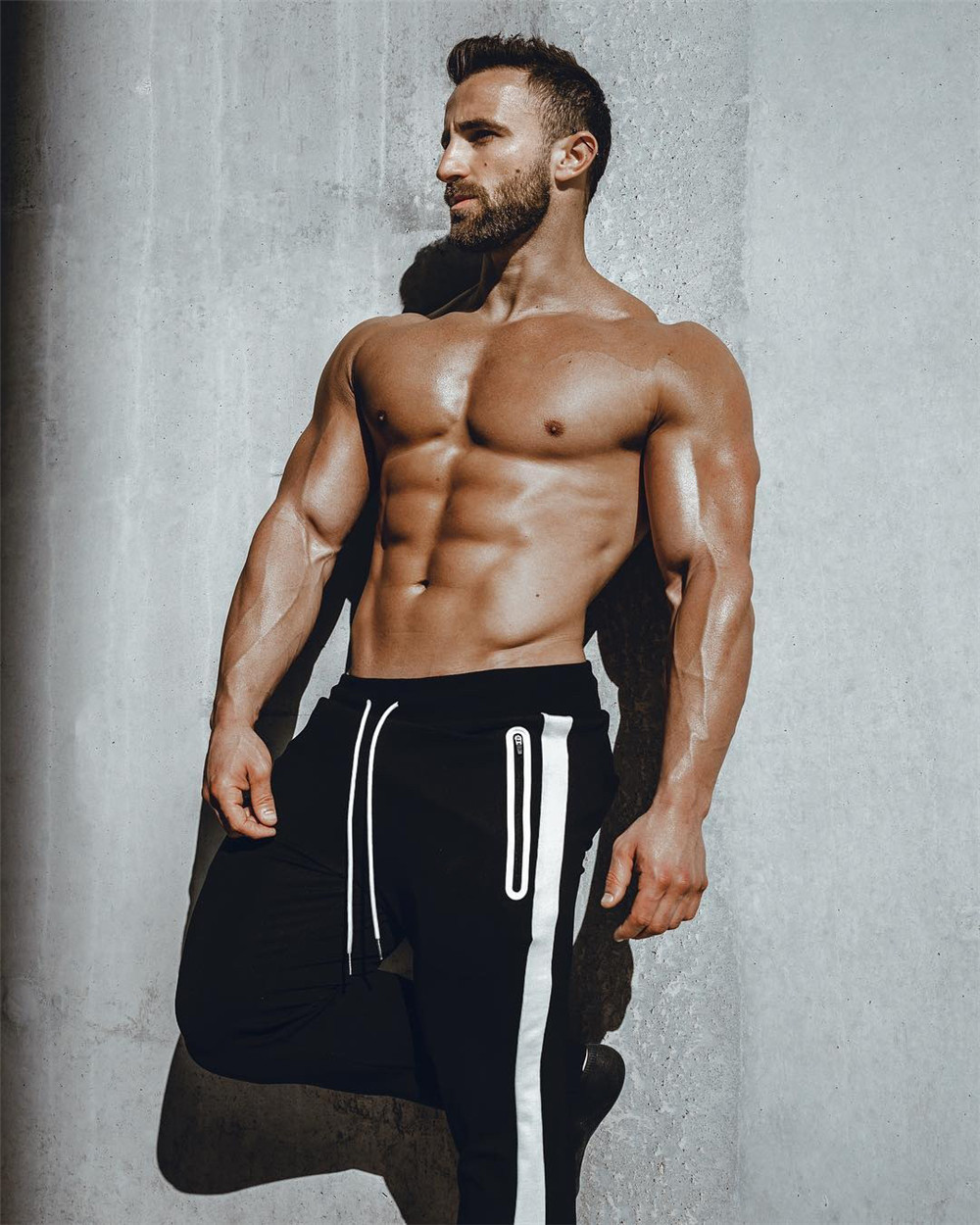 2021 High quality Sweatpants Men Casual Skinny Cotton Pants Gym Workout Trousers Male Spring Sportswear Track Pants