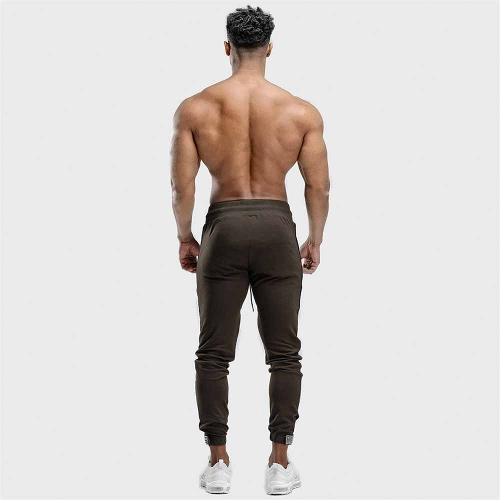 2021 High quality Sweatpants Men Casual Skinny Cotton Pants Gym Workout Trousers Male Spring Sportswear Track Pants